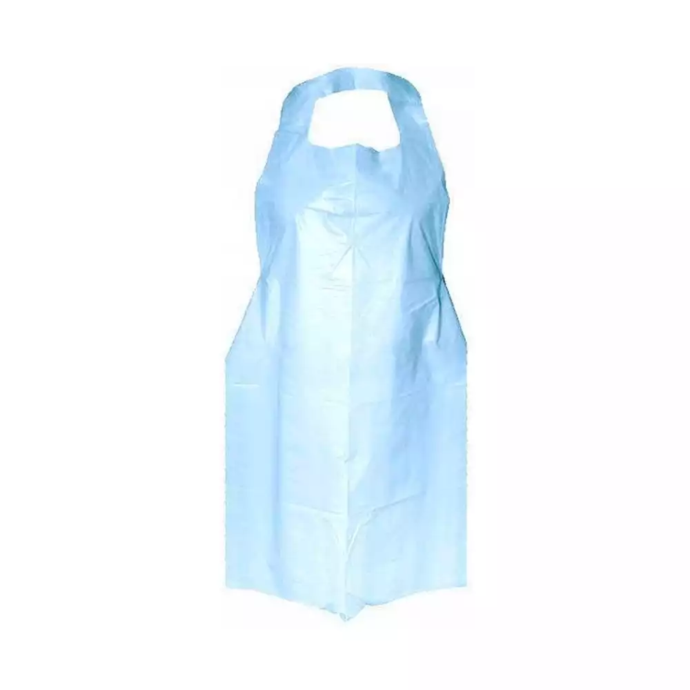 Фартук полиэтиленовый, ПНД, размер 81*125см, ПНД 10, нестерильный, цвет синий
