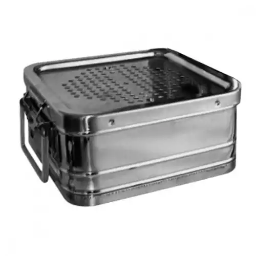 Коробка стерилизационная прямоугольная с фильтрами КСПФ-9, объем 9,0л