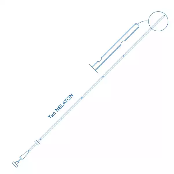 Катетер мочеточниковый тип Нелатон 4F, длина 70см, стерильный