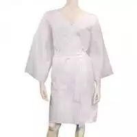 Халат для посетителей (кимоно) с запахом, длина 120см, материал СМС 20г/м2, нестерильный, голубой