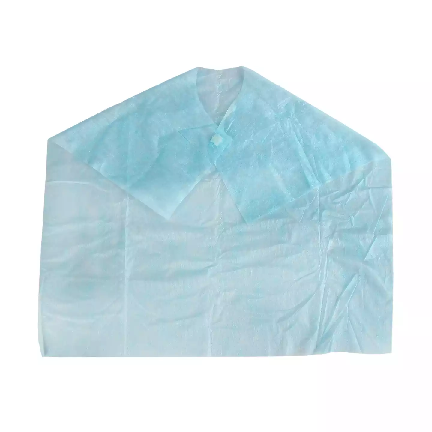 Салфетка-нагрудник 80*70 см, ламинированный спанбонд 40г/м2, с вырезом для горловины на липучке