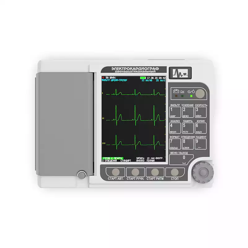 Электрокардиограф 12-канальный ЭК 12 Т-01-"Р-Д"/141 с интерпретацией