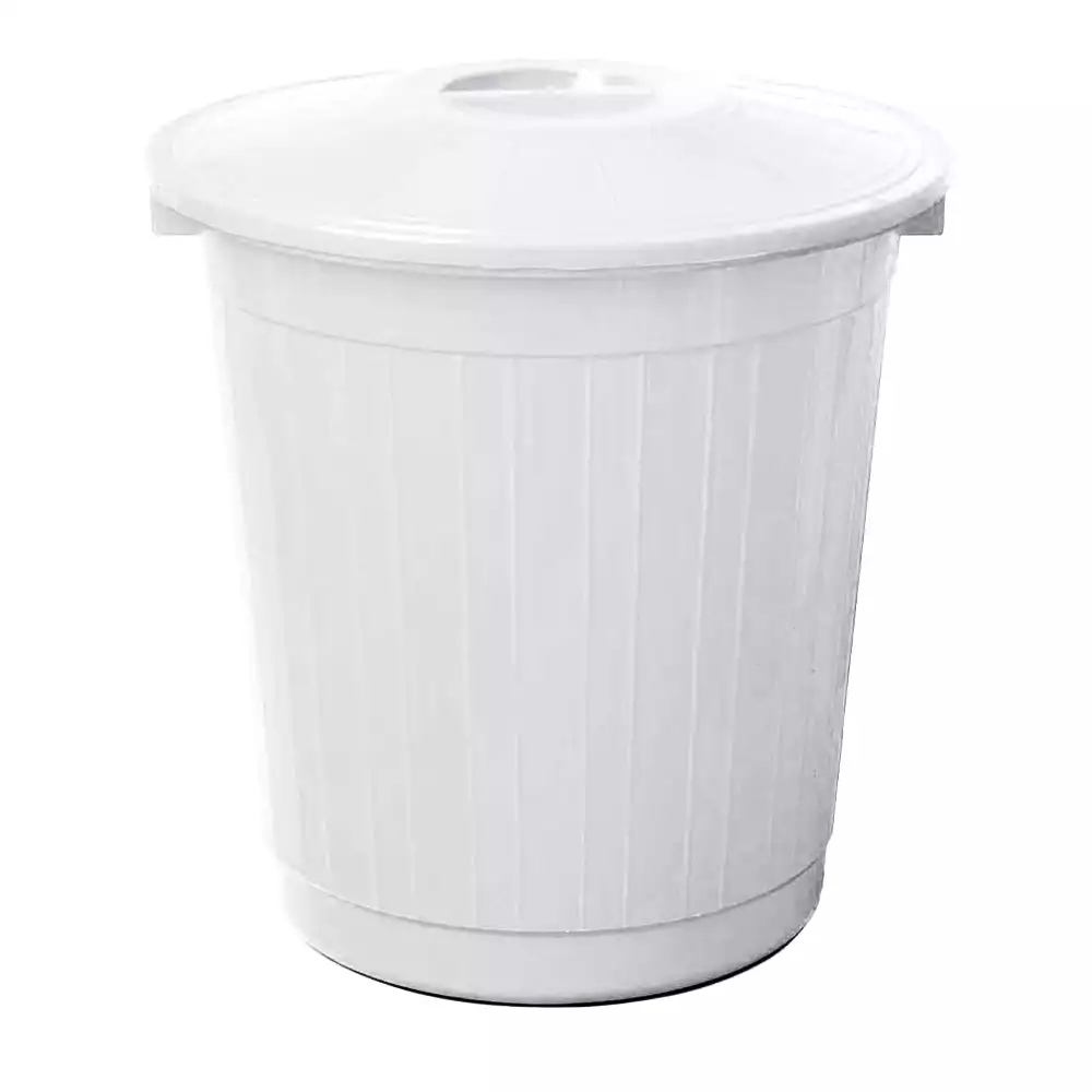 Бак 80,0л для сбора, хранения медицинских отходов (класс А), с крышкой, цвет белый, многоразовый