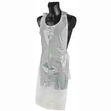 Фартук полиэтиленовый, ПНД, размер 81*125см, ПНД 15, нестерильный, цвет белый