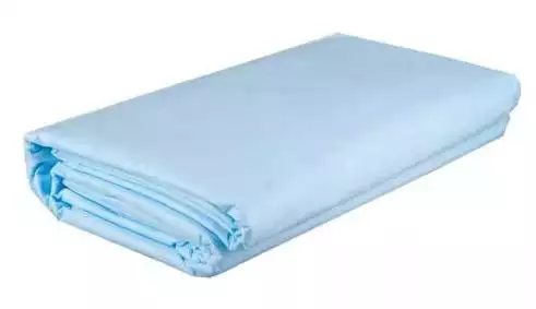 Простыня 140*200см, материал спанбонд 42г/м2, нестерильная, голубая