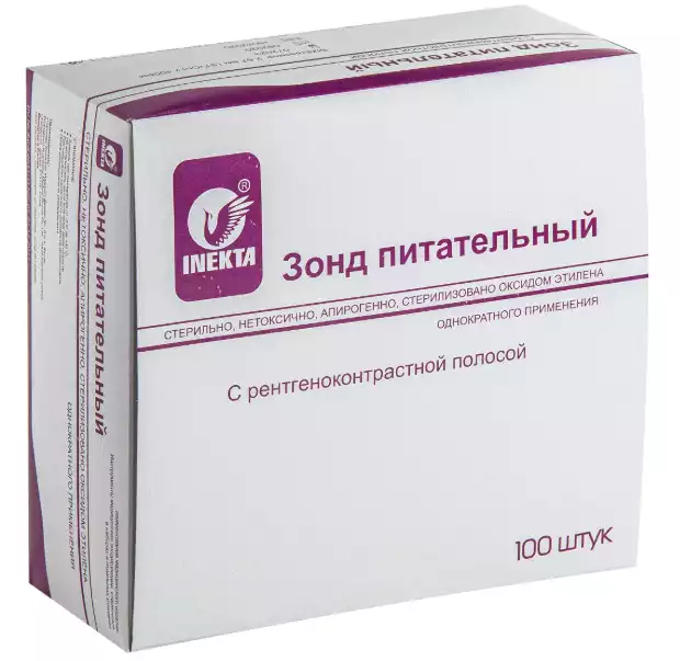 Катетер (зонд) INEKTA для энтерального питания СН-05, с рентгеноконтрастной полосой, длина 40 см
