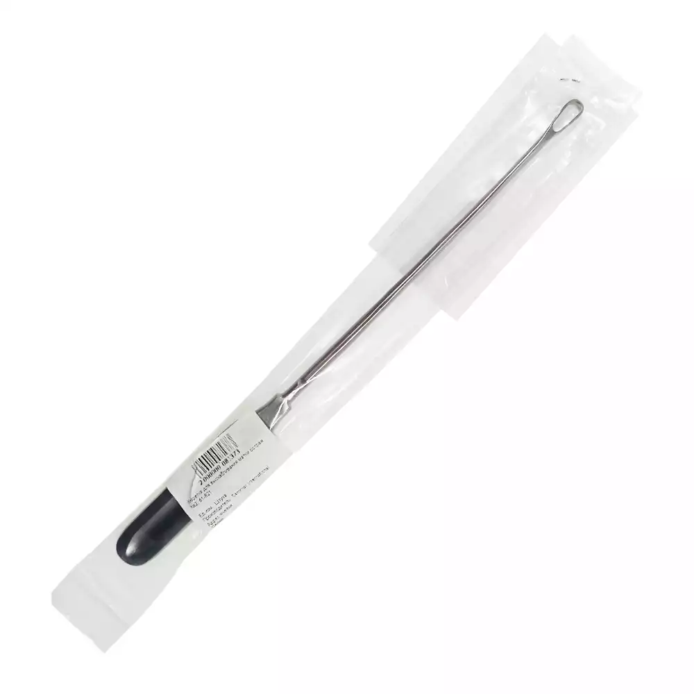 Кюретка 61-821 для выскабливания матки, острая №2, длина 300мм, аналог К-2